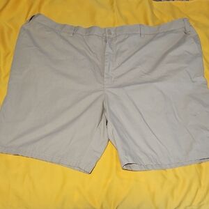 Source Unknown Men's Light Gray Flat Front Shorts Size 54